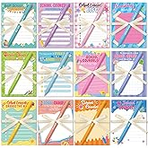 Colarr 12 Set School Counselor Appreciation Gifts with Sticky Notes Ballpoint Pens Ribbons Teacher Appreciation Week Office Supplies for Educator Teacher Graduation Community