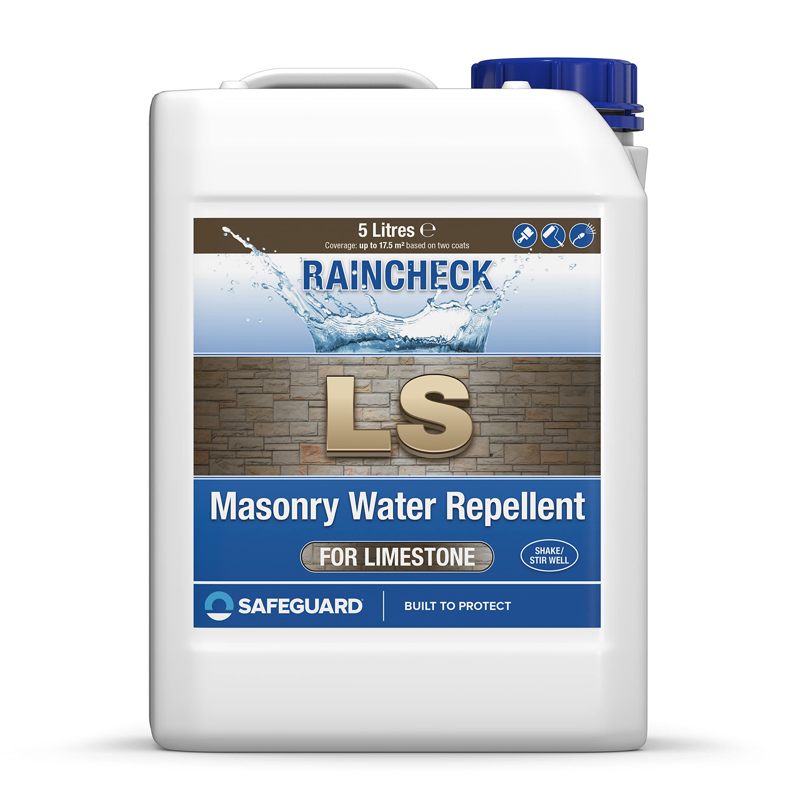 Raincheck Limestone Sealer 5 Litre - Breathable, Colourless Water Seal for Limestone