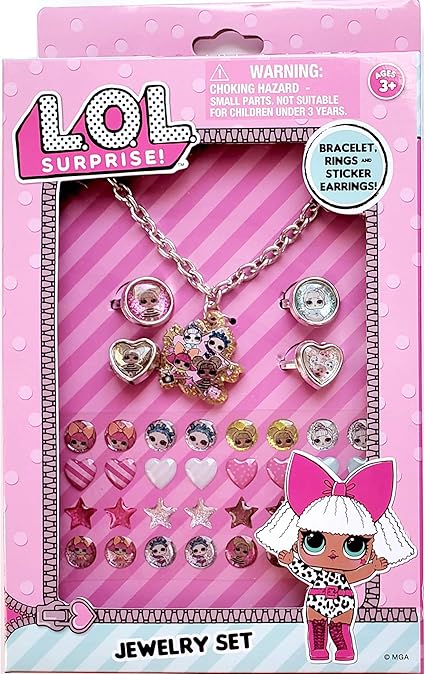 MGA LOL Jewelry Set Bracelet, Rings 