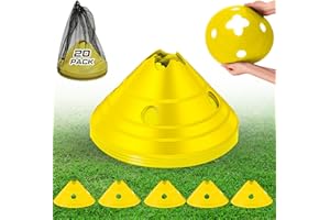 ShinyRelief Jumbo Disc Cones Jumbo Soccer Cones with Mesh Bag Giant Large Agility for Soccer Training Adult Sports