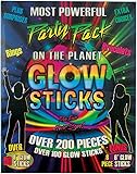 200 Pieces Glow Sticks Party Pack with Connectors