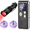 Relaxweex 4 Pcs Ghost Hunting Equipment Kit Include 1 Red Light Night Vision Flashlight for Ghost Hunting Camera Camcorder 1 Digital Voice Recorder 2 LED Light up Pet Cat Balls Paranormal Equipment