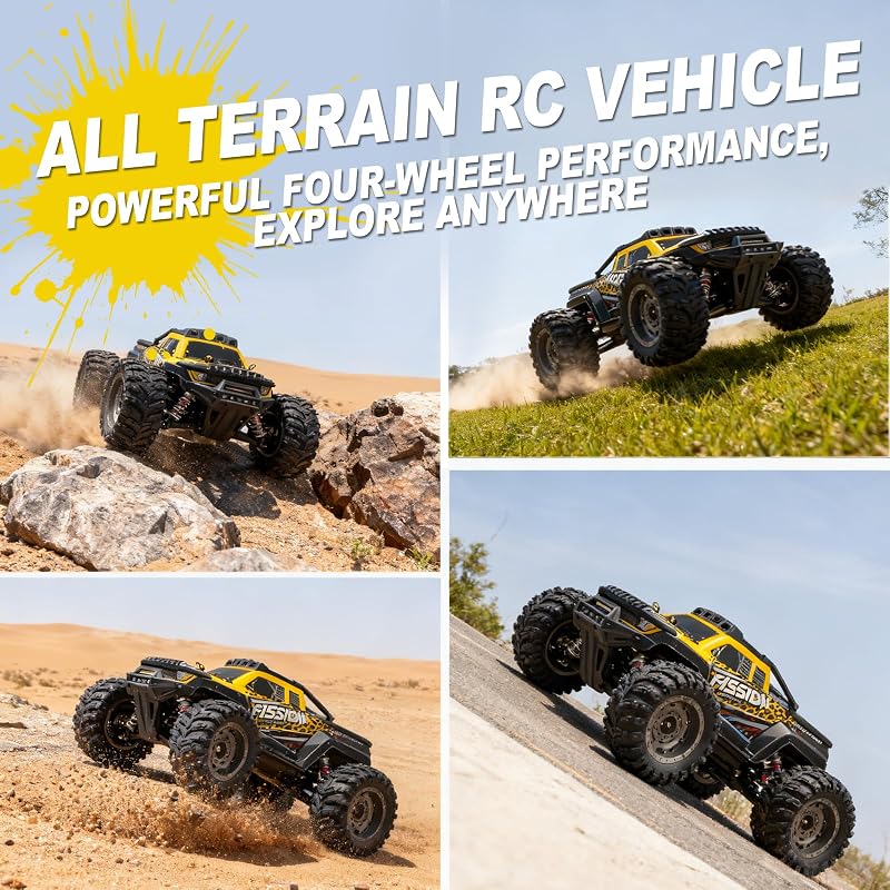 Bürstenloser 4WD High-Speed RC Truck mit Metall-Antrieb, Upgrade-freier 1:12 RC Truck für schnelles und aggressives Fahren