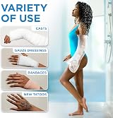 Mighty-X 2pc Waterproof Arm Cover Shower Cast Protectors 32 x 9 In view 7