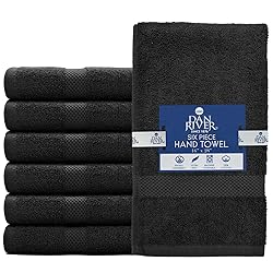 DAN RIVER 6-Pack Premium Hand Towels