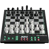 Light Up Electronic Chess Board, Move Auto Sensing Smart Computer Chess Set | Interactive Voice Tutor for Beginners, ELO 2300+ for Improving Players, Magnetic Large Pieces &amp; Board for Adults (Black)