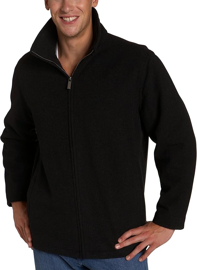 Perry Ellis Portfolio Men's Wool Open Bottom Jacket at Amazon Men’s