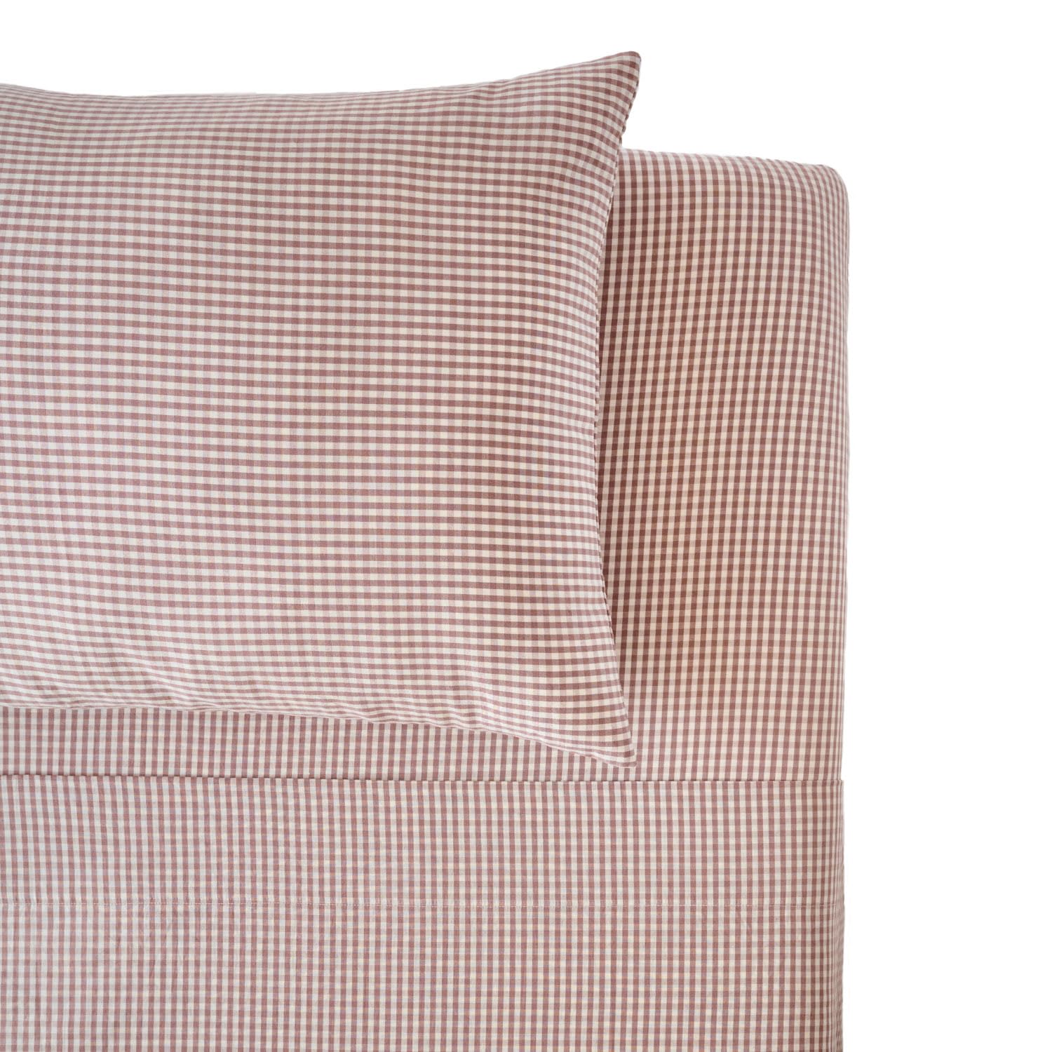 Photo 1 of PEHR Gingham Kids Bedding Sheet Set, Thistle (Twin) | 100% Organic Cotton & Extra-Soft | Stone-Washed Fabric | Fitted Sheet with Elastic Seam | Includes Flat Sheet & Pillowcase | Reusable Tote Bag