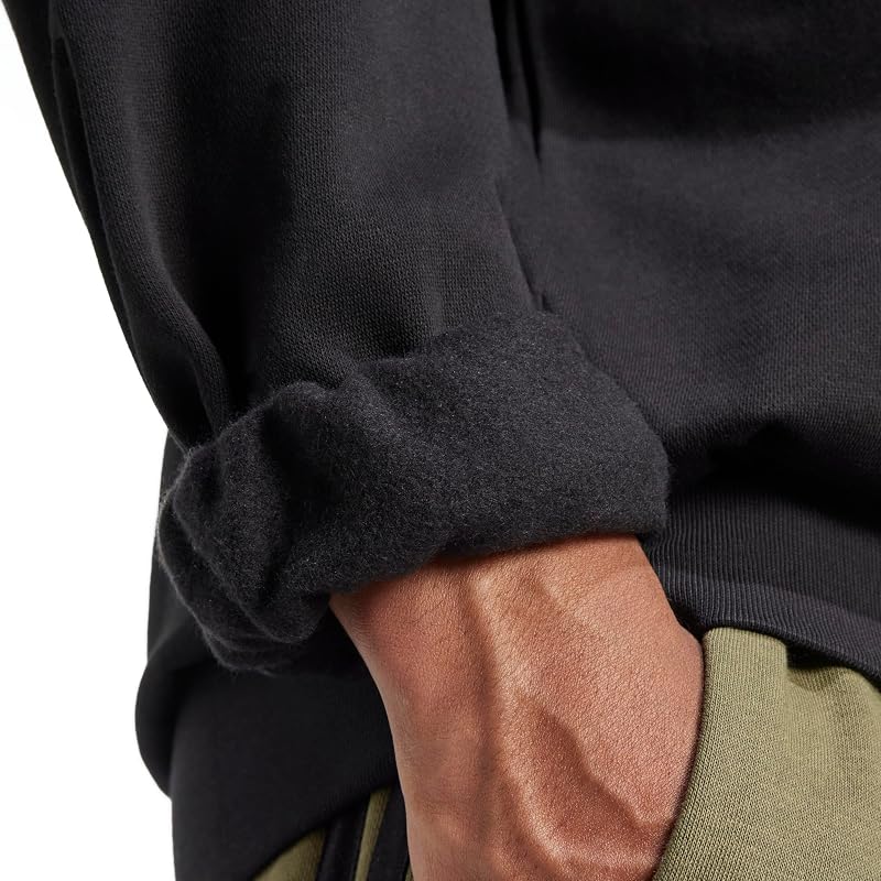 Herren Essentials Feelcozy Fleece Sweatshirt, Black/White, M — Foto 5 von 6