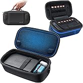 JSAUX Carrying Case for Nintendo Switch 2, Fits Dock and Accessories, Double-decker Travel Storage Bag with 16 Game Card Slots, Hard EVA Shockproof Protective System Case – Black