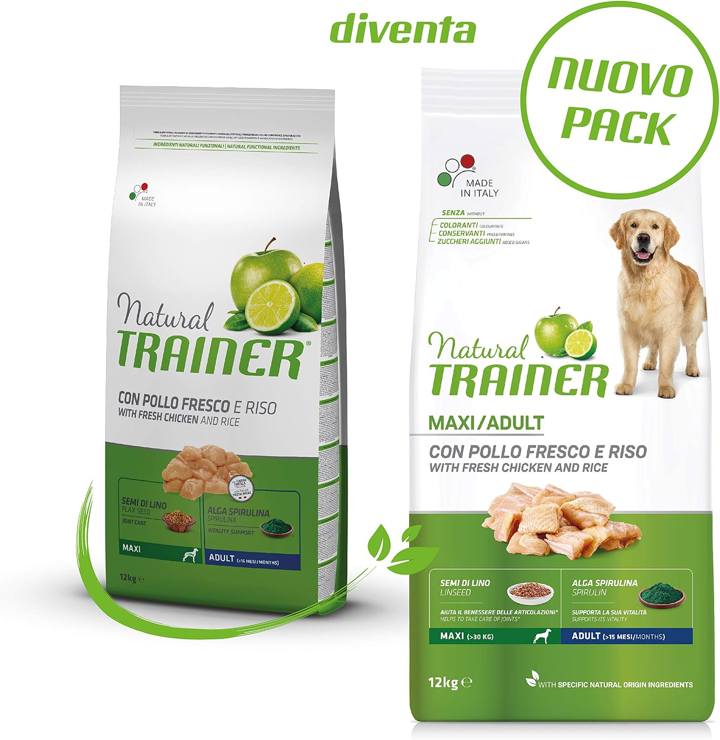 Natural Trainer Maxi Food for Adult Dogs with Chicken - 12 kg, multi-coloured, 12 kg (Pack of 1) - Image 5