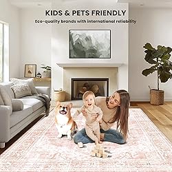 QD-Udreamy 6x9 Area Rugs - Machine Washable Rugs