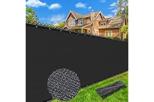 Keten 6X50FT Privacy Screen Fence, 170 GSM Heavy Duty Fencing Shade Cover with Brass Grommets, 90% Blockage Fence for Garden Yard Backyard