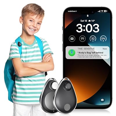 Utag GPS Tracker for Kids Hidden 2pack, Security Tag with Pins Works with Find My (iOS only), Lost Mode, Anti-Removal Tracking Device for Children, Elderly, Pets, Backpack, Vehicles, No Monthly fee