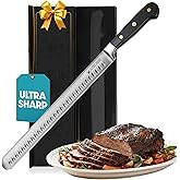 Bright Hobby Brisket Slicing Knife – 12" Brisket Knife, BBQ, Grilling Gifts For Men – Razor Sharp German Steel, Full Tang, Ergonomic Handle