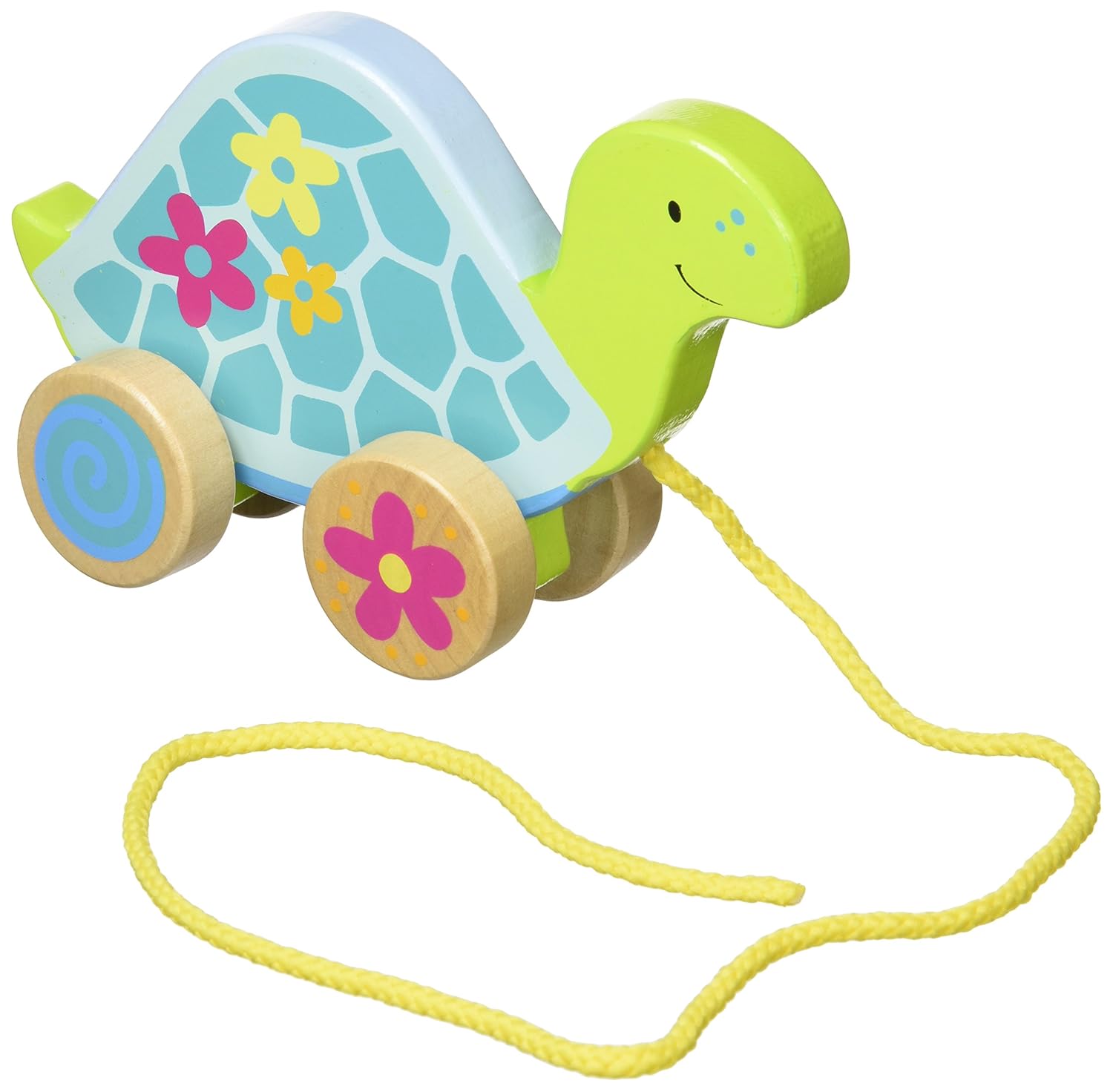 Buy Susibelle Wooden Pull Along Turtle Toddler Toy Online at Low