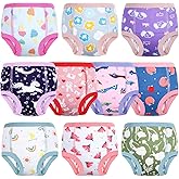 MOEMOE BABY Training Underwear 10 Packs Absorbent Potty Training Pants for Boys and Girls Cotton Pee Pants 2-9T