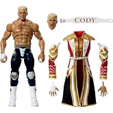 Mattel WWE Ultimate Edition Action Figure &amp; Accessories Set, The American Nightmare Cody Rhodes 6-inch Collectible with 30 Articulation Points &amp; Swappable Pieces