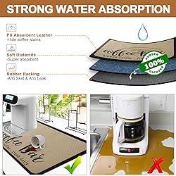 Dish Drying Mats for Kitchen Counter, Waterproof