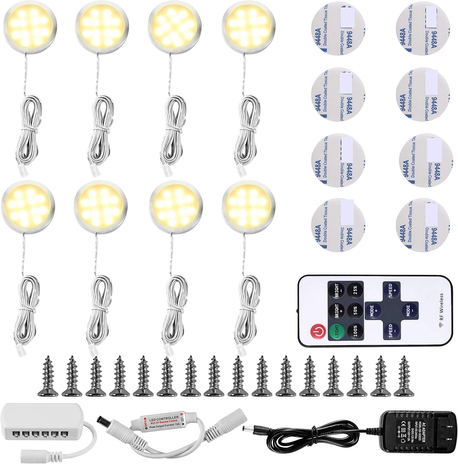 Best Under Kitchen Cabinet Led Puck Lights 8 Packs