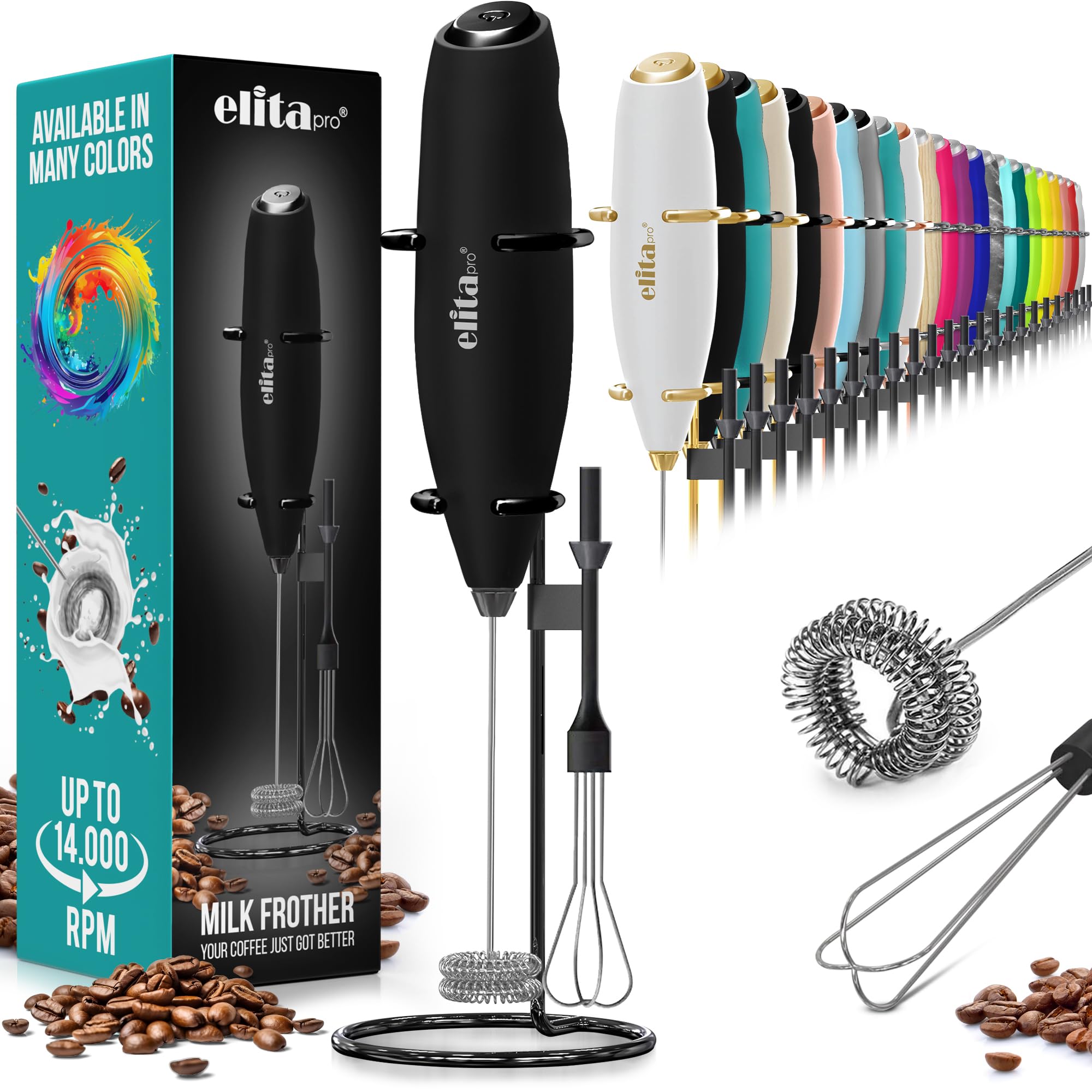 ELITAPRO Milk Frother Wand - Ultra-High Speed