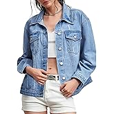 Kedera Women Casual Button Down Denim Jacket Long Sleeve Oversized Jean Jacket Fall Winter Trendy 2025 Fashion Coat