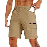 MAGCOMSEN Men's Hiking Cargo Shorts 9" Quick Dry Lightweight Summer Casual Shorts for Men Work Golf Outdoor 5 Pockets