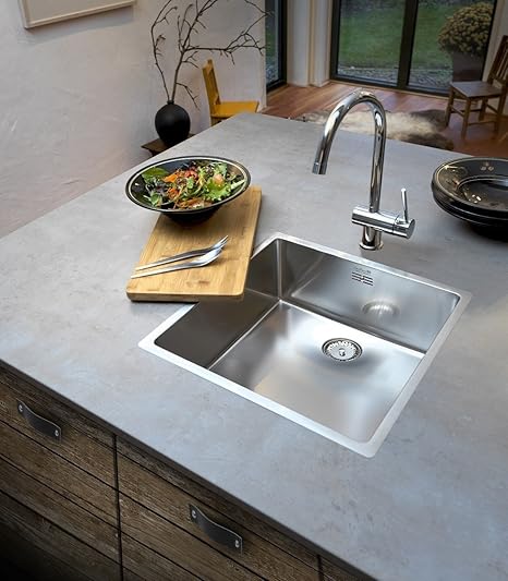 Reginox New York Stainless Steel Single Bowl Kitchen Sink Integral