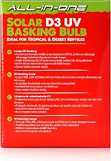 Komodo Solar D3 UV Basking Bulb 125W for Desert & Tropical Reptile Habitats view 4
