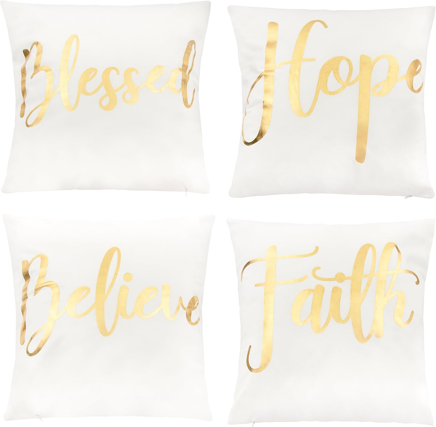 gold foil pillow