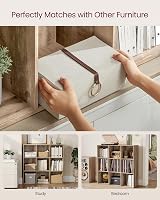 VASAGLE Bookcase 9-Compartment Shelf Camel Brown LBC177K01 view 5