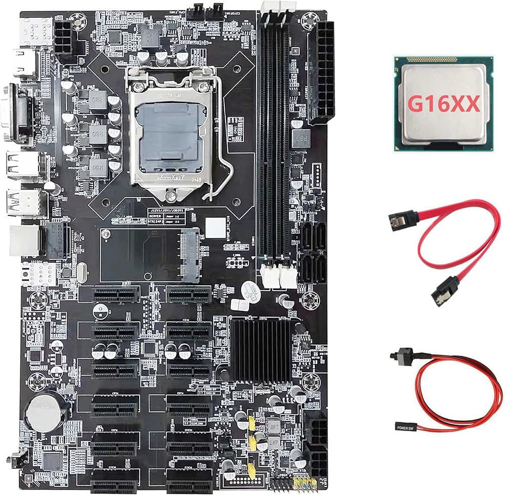 Oikabio B75 ETH BTC Mining Motherboard 12 PCIE LGA1155 MSATA DDR3