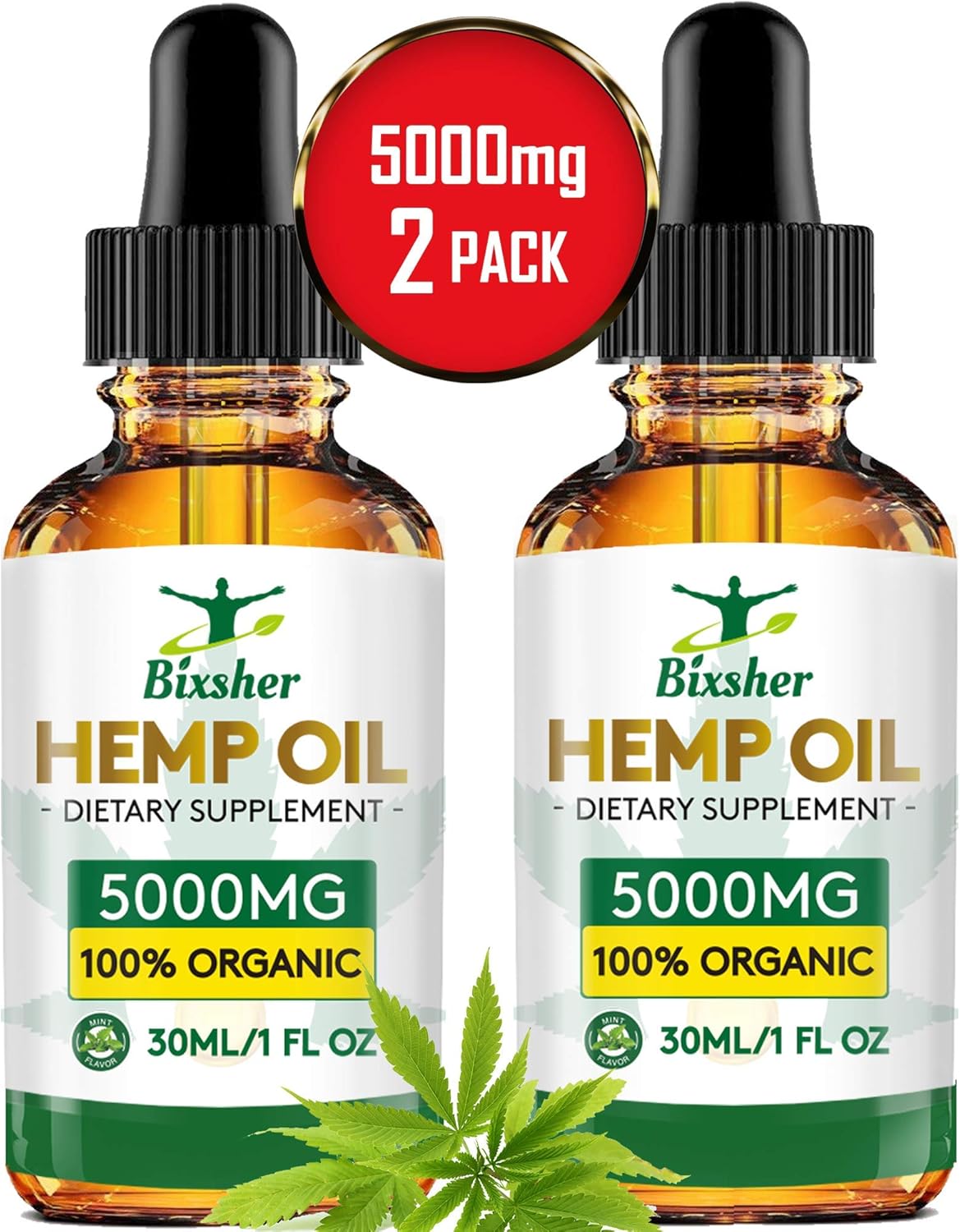 High Strength Hemp Oil 100 Pure & Natural Vegan Source of Omega 3