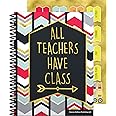 Carson Dellosa Aim High Teacher Planner, 8" x 11" Spiral Bound Planner With Planner Stickers, Daily Planner, Weekly Planner, Grade Book and Lesson Planner Book for Teachers