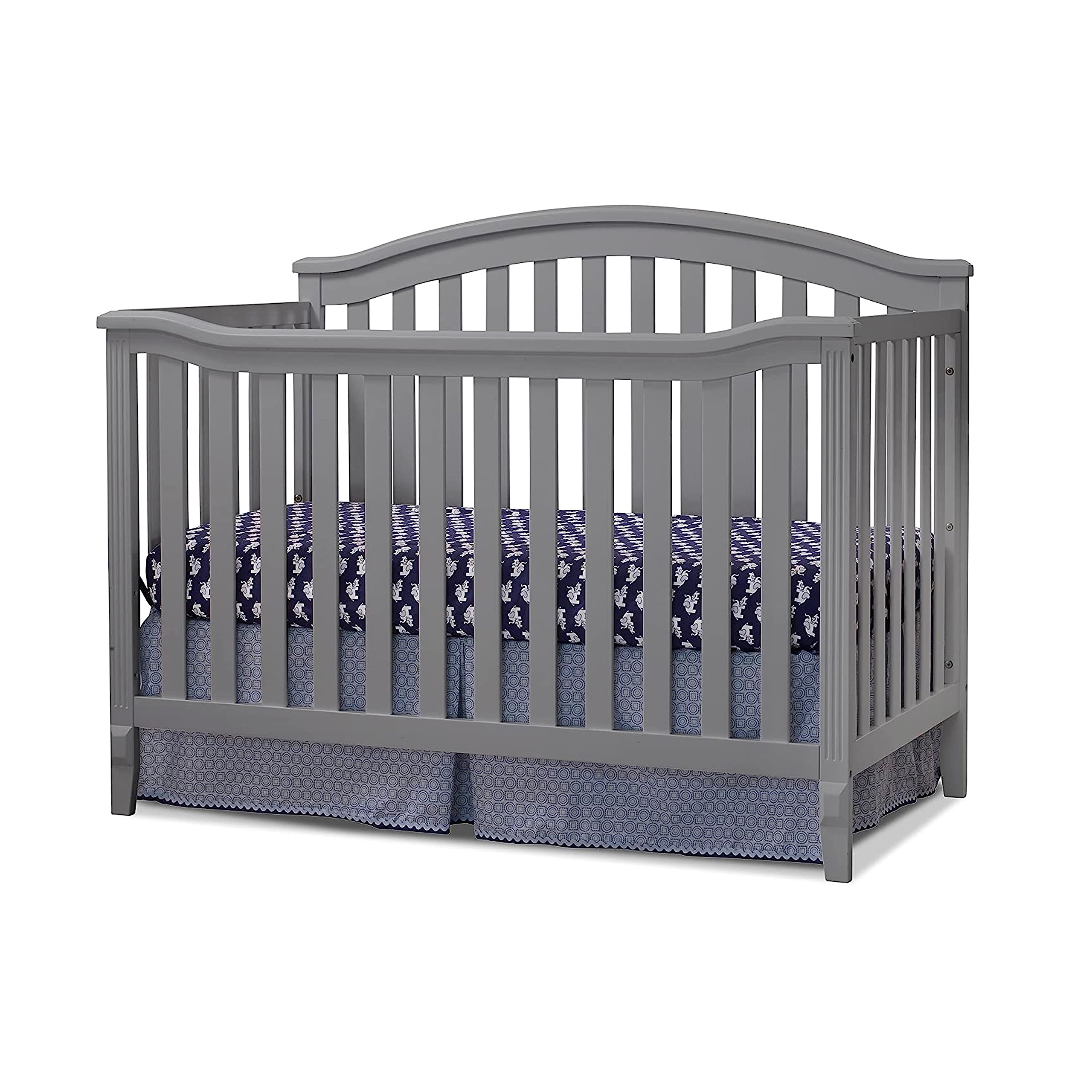 Photo 1 of **DAMAGE TO CORNER WOOD-SEE PICS**SORELLE FURNITURE Berkley Crib, Classic 4-in-1 Convertible Crib, Made of Wood, Non-Toxic Finish, Wooden Baby Bed, Toddler Bed, Child’s Daybed and Full-Size Bed, Nursery Furniture - Espresso