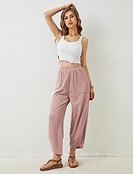 Xiaoxuemeng Womens Baggy Wide Leg Pants Casual
