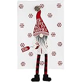 Mud Pie Christmas Dangle Gnome Tea Towel, Gnomies, 21" x 14"
