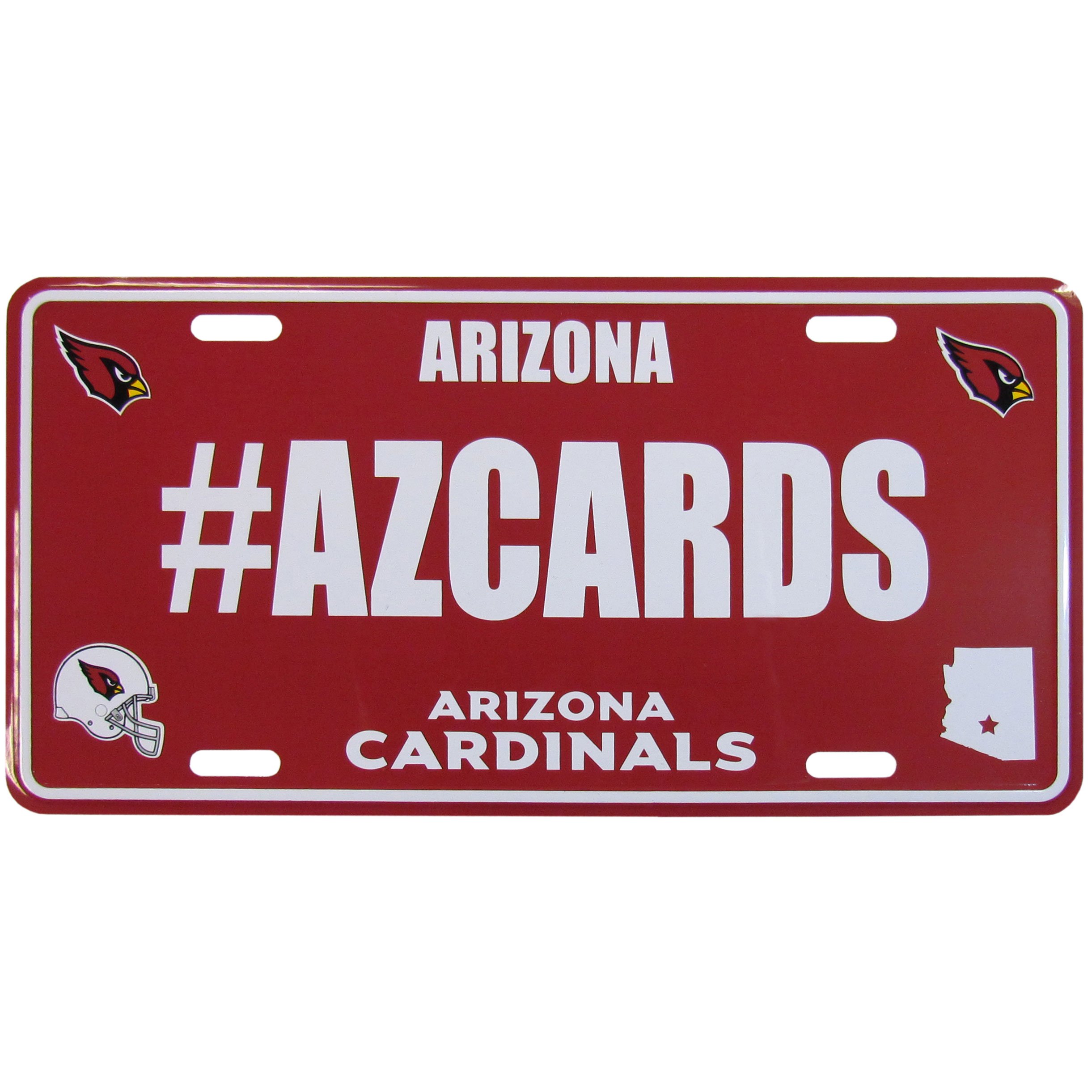 NFL Arizona Cardinals Hashtag License Plate