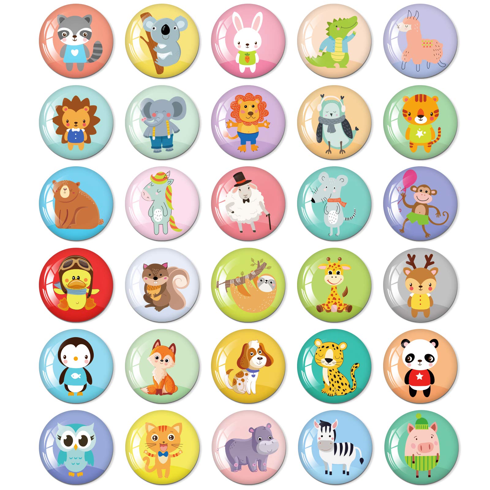MORCART Animal Fridge Magnets for Refrigerator Locker Cute Funny Magnets Kitchen School Cabinets Classroom Whiteboard Office Cubicle Magnetic Board Decorative Magnets Gifts for Adults Kids
