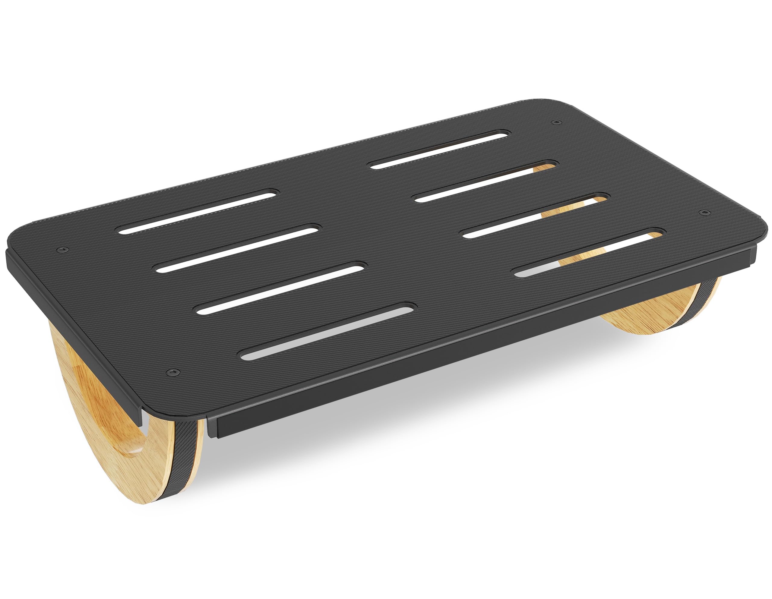 Photo 1 of Foot Rest for Under Desk at Work, STWWO Ergonomic Rocking Foot Rest for Office, Wooden Footrest for Posture Support & Blood Circulation, Under Desk Chair Foot Rest Metal for Relieve Back, Lumbar Pain