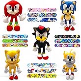 Plushy Paradise Set of 5 Plush Toys with Slap Bracelets | Ultra-Soft, Durable, and Lovable Characters for Kids | Ideal for Snuggling, Play, and Room Decor