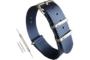MZBUTIQ Thin Nylon Watch Strap Band Replacement(10-24mm)