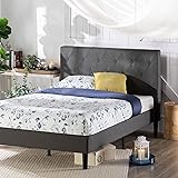 ZINUS Shalini Upholstered Platform Bed Frame / Mattress Foundation / Wood Slat Support / No Box Spring Needed / Easy Assembly