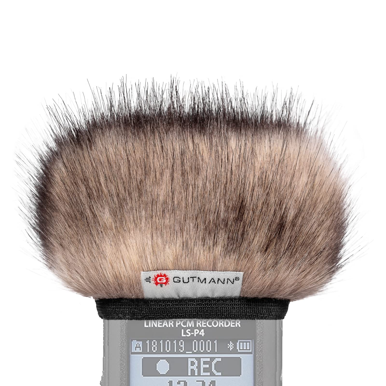 Gutmann Fur Microphone Windshield Windscreen for Olympus LS-P1 / LS-P2 / LS-P4 CAT | Made in Germany