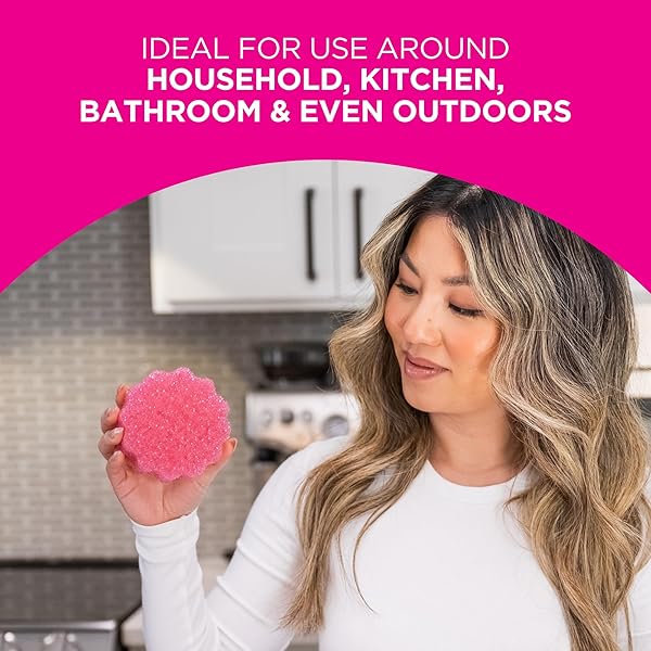 STARDROPS – THE PINK STUFF MIRACLE CLEANING PASTE & SQEEZY SCRUBBER SPONGE BUNDLE – ALL-PURPOSE, NON-SCRATCH CLEANER FOR KITCHENS, BATHROOMS, WALLS, FLOORS, POTS, GROUT, AND MORE