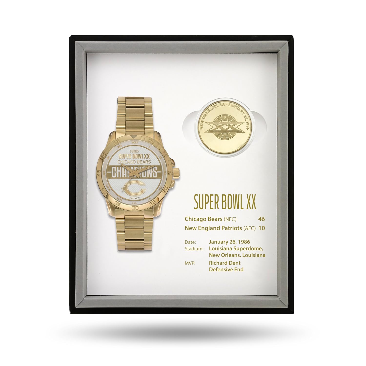 NFL Super Bowl Watch and Coin Gift Sets