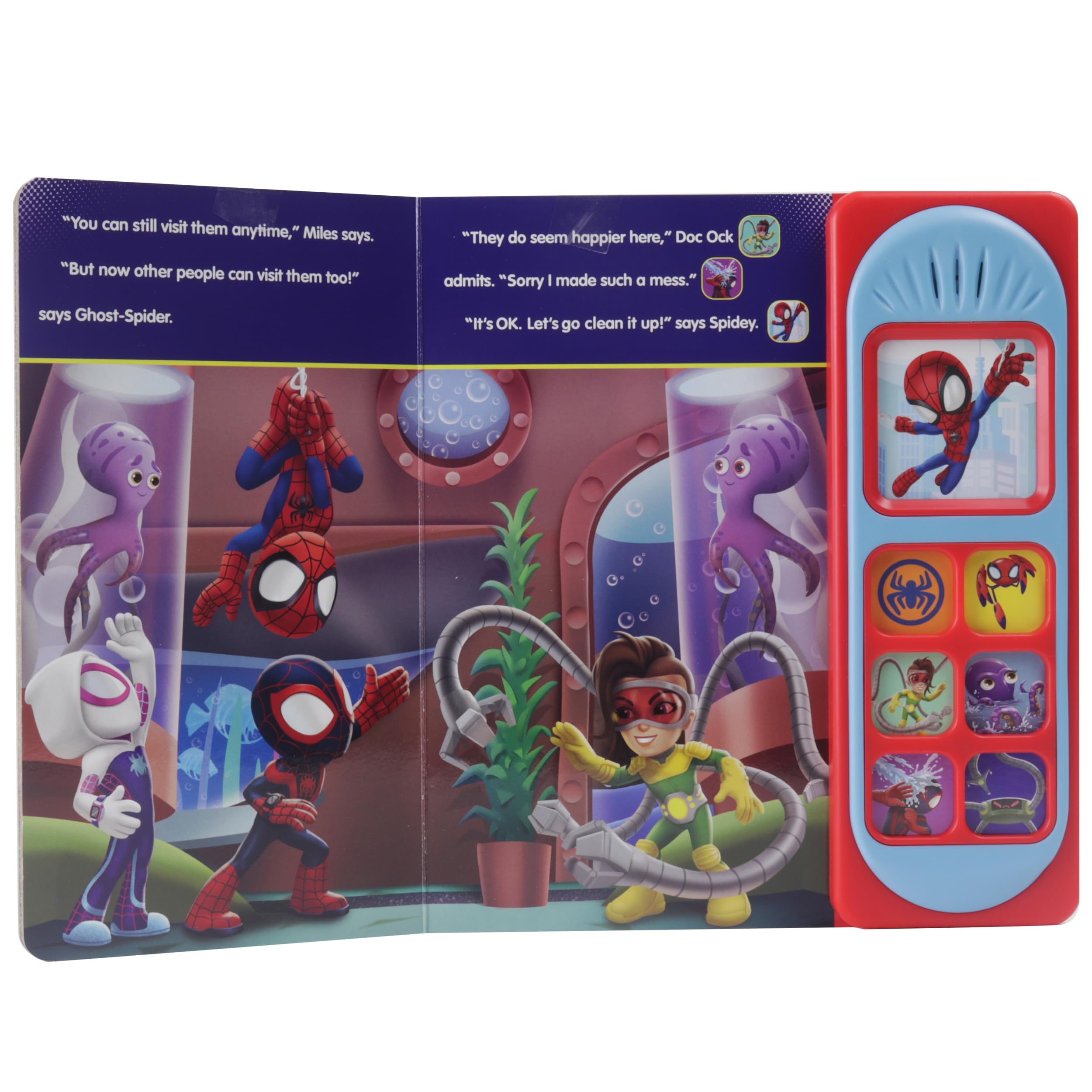 Marvel Spider-man - Spidey and his Amazing Friends – Spidey Makes a Splash Sound Book - PI Kids Marvel Spider-man - Spidey and his Amazing Friends – Spidey Makes a Splash Sound Book - PI Kids Board book Hardcover