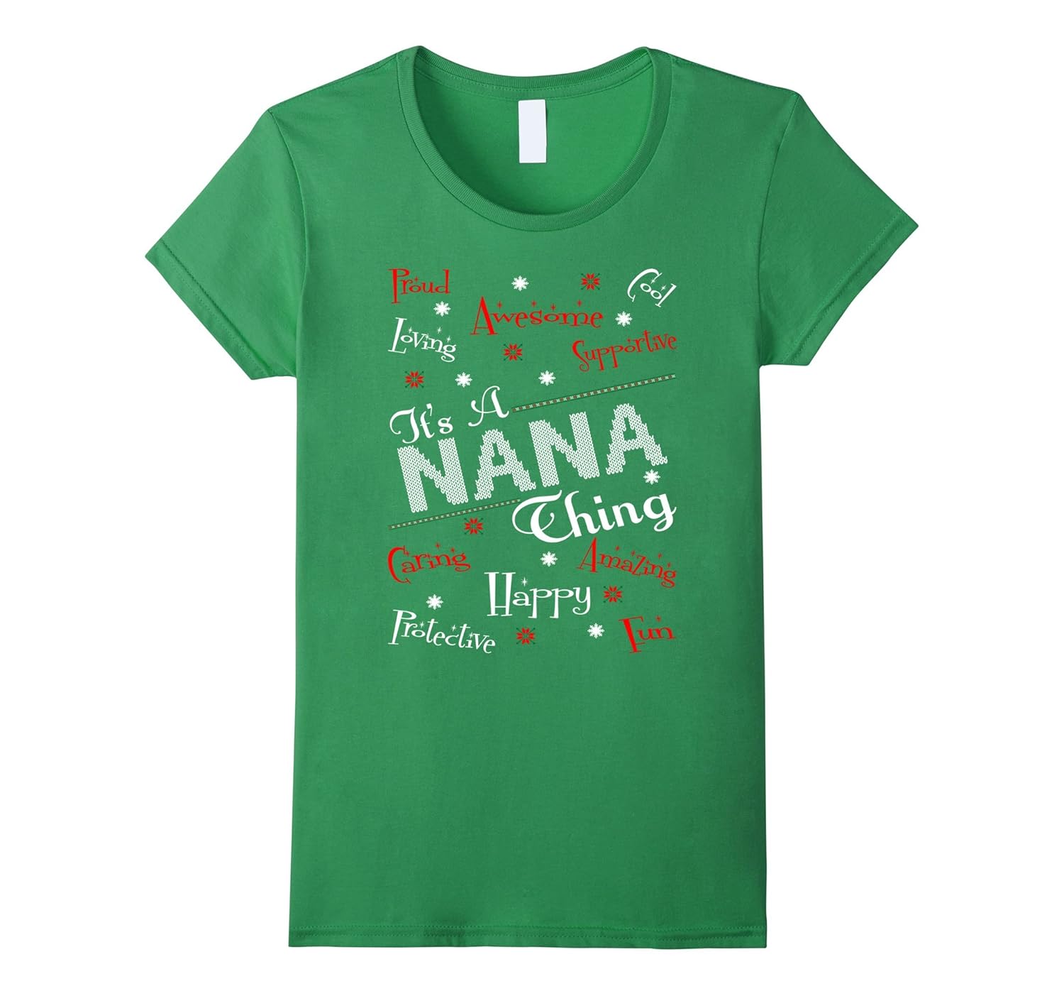 Its Nana Thing Christmas Ugly Sweater Tshirt-Rose