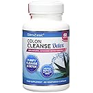 SlimZest Colon Cleanse Detox with 14 Natural Active Ingredients, 60 Vegetarian Capsules