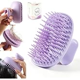 Shampoo Brush Scalp Massager, Scrubber Exfoliator for Dandruff, Purple | Hair care, Dandruff Removal &amp; Hair Growth, Detangler, Deep-Reach TPEE Bristles, Wet-Dry Use, Thick Long Hair, Self-Cleaning